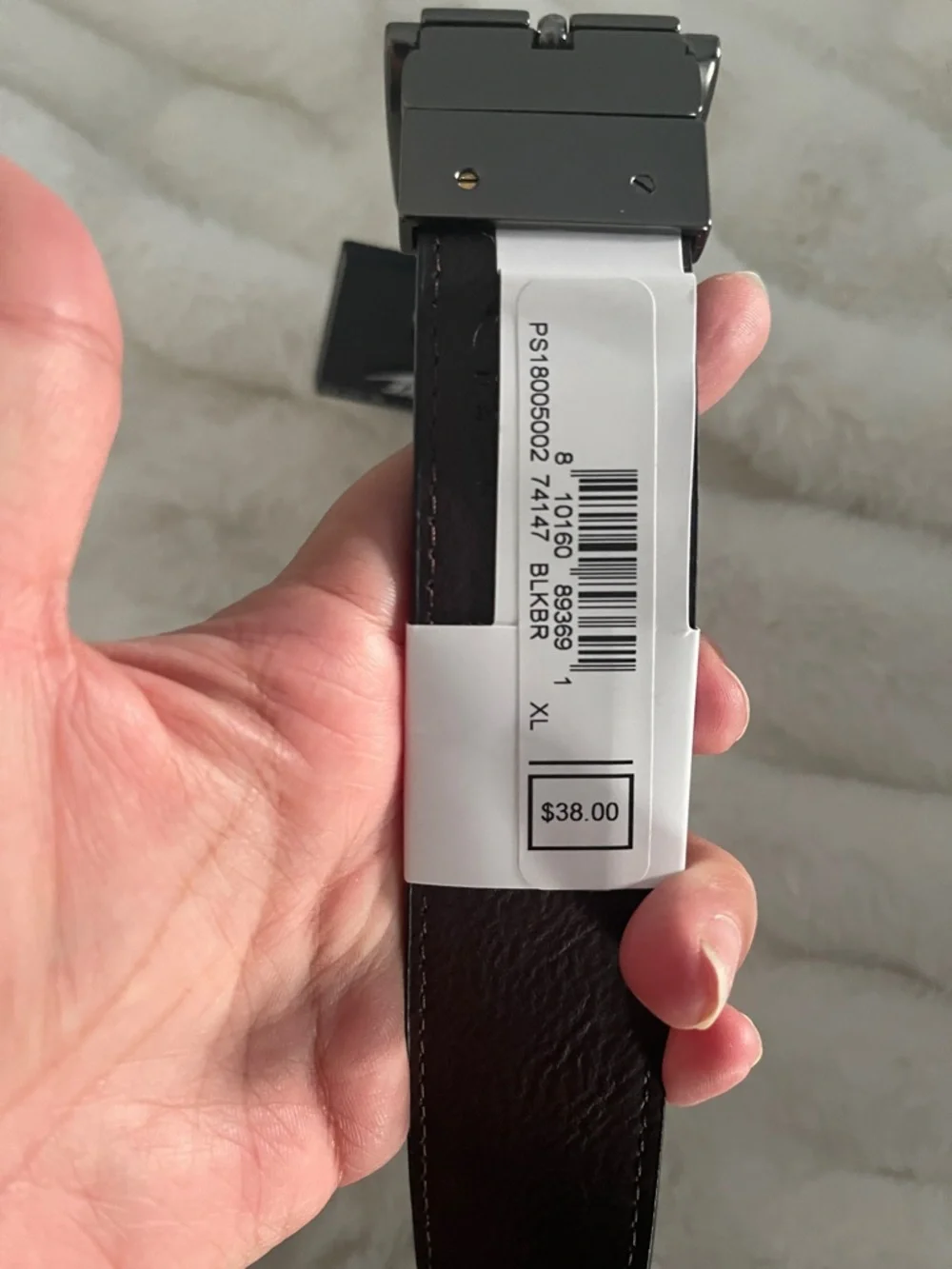 Nike Men’s Black Leather Belt  XL